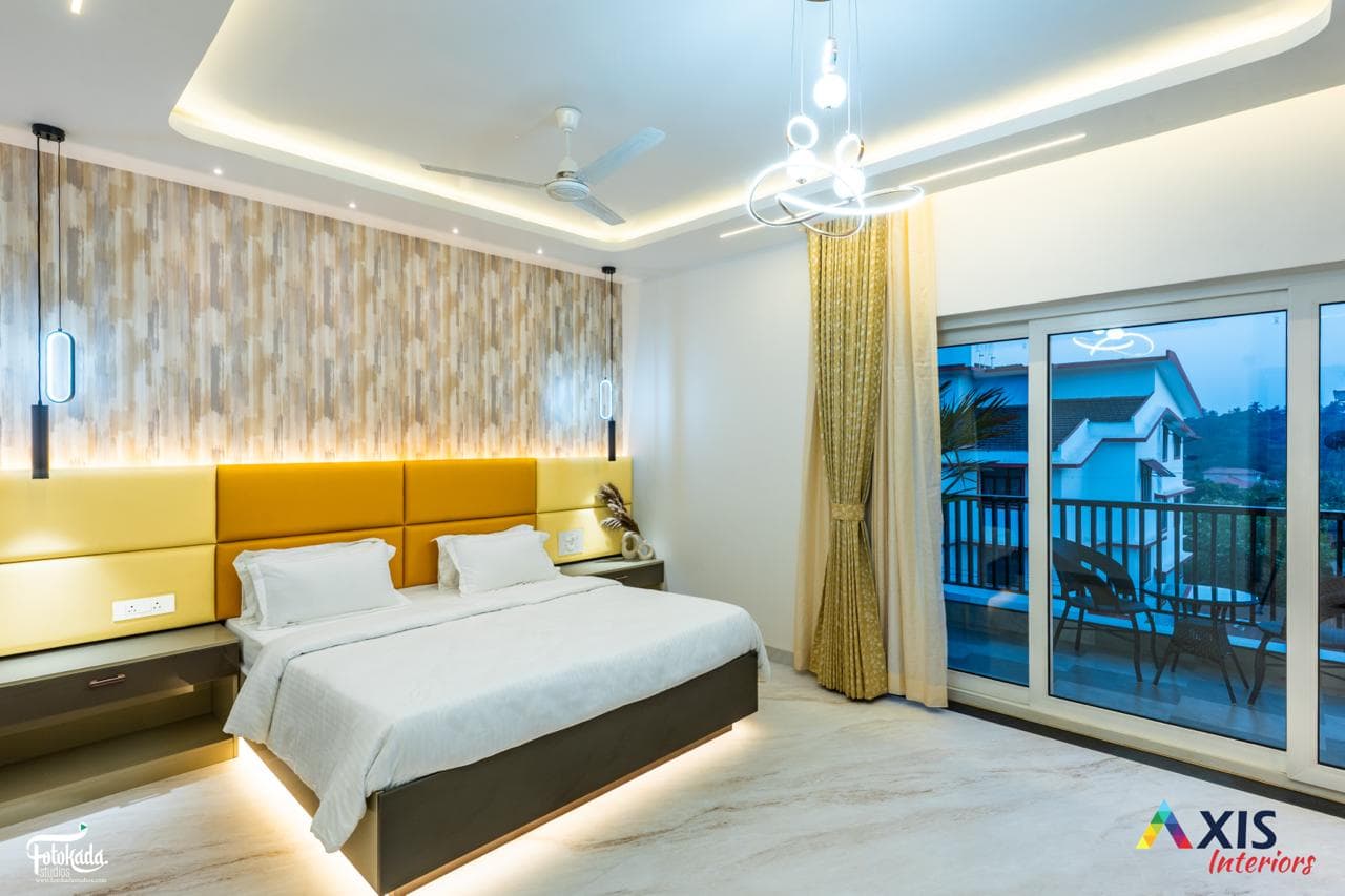 Serene recovery suite with hillside balcony view