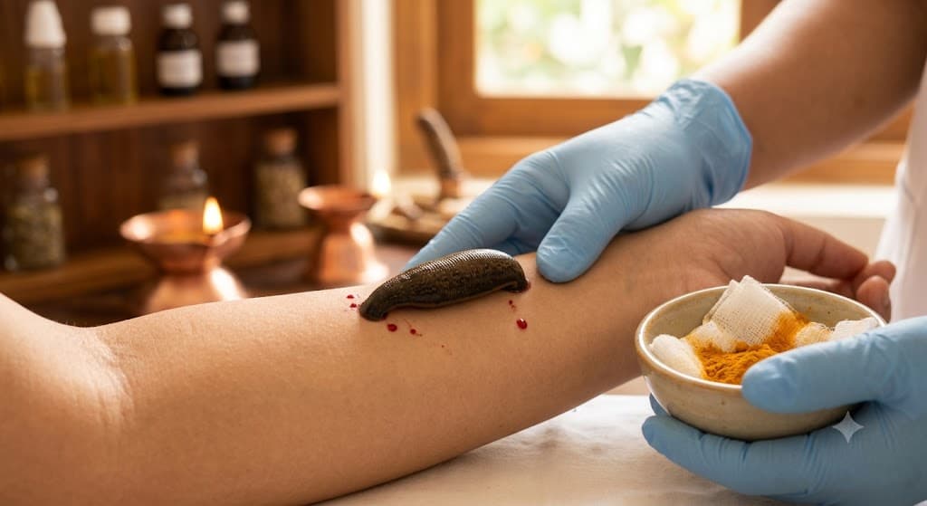 Leech Therapy (Rakta Mokshanam)