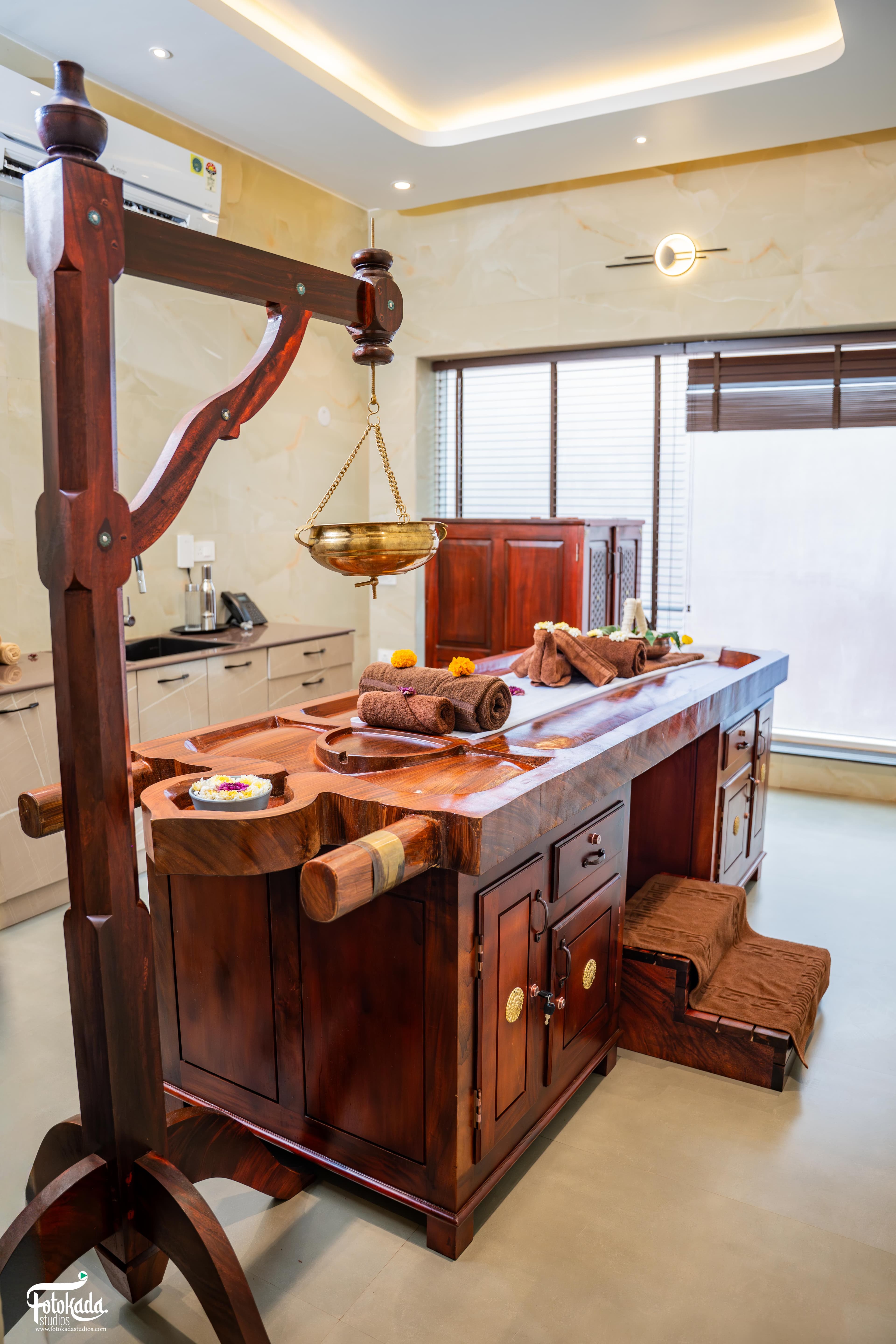 Dr. Sudhindra Uppoor's consultation cabin where Naadi Pariksha precedes every Panchakarma programme
