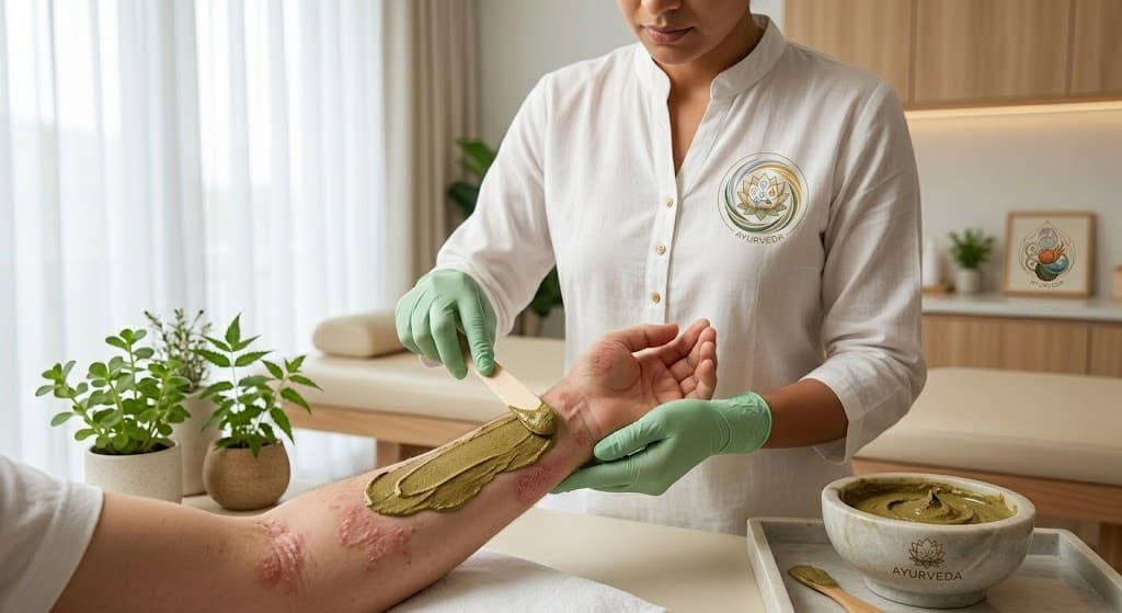 Doctor's consultation cabin at Ayurshree Ayurveda